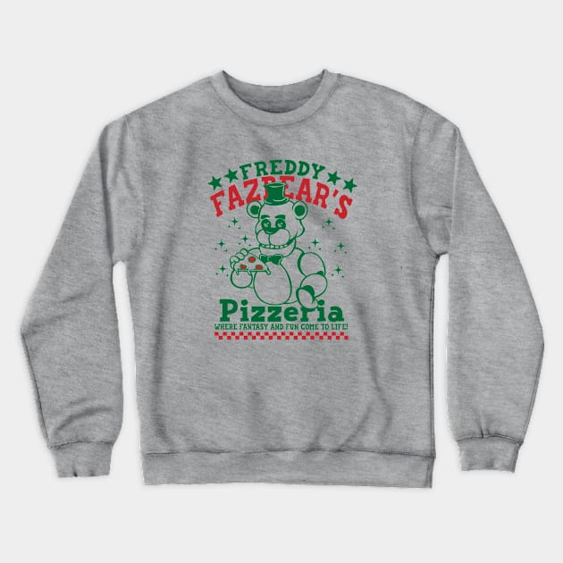 Freddy's Pizzeria Crewneck Sweatshirt by carloj1956